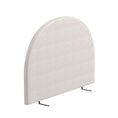 Load image into Gallery viewer, Milano Decor Ariana Curved Boucle Bedhead Headboard Upholstered Cushioned White - King - White
