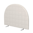 Load image into Gallery viewer, Milano Decor Ariana Curved Boucle Bedhead Headboard Upholstered Cushioned White - King - White
