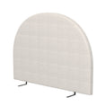 Load image into Gallery viewer, Claire Decor  Curved Boucle Bedhead Headboard Upholstered Cushioned White - King - White
