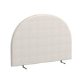 Load image into Gallery viewer, Claire Decor  Curved Boucle Bedhead Headboard Upholstered Cushioned White - King - White
