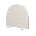 Load image into Gallery viewer, Claire Decor  Curved Boucle Bedhead Headboard Upholstered Cushioned White - King - White
