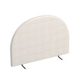 Load image into Gallery viewer, Milano Decor Ariana Curved Boucle Bedhead Headboard Upholstered Cushioned White - King - White
