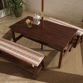 Load image into Gallery viewer, Outdoor Table & Bench Set with Cushions & Umbrella (Brown)
