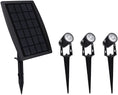 Load image into Gallery viewer, 3 x LED Spotlights Powered Solar Garden Lights Outdoor Waterproof (Warm White)
