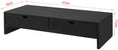 Load image into Gallery viewer, Black Monitor Stand Desk Organizer with 2 Drawers

