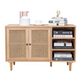 Load image into Gallery viewer, Natura Rattan Buffet Sideboard Storage Cabinet Hallway Table 2 Doors 3 Shelves

