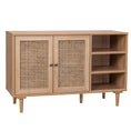 Load image into Gallery viewer, Delphi Rattan Buffet Sideboard Storage Cabinet Hallway Table 2 Doors 3 Shelves
