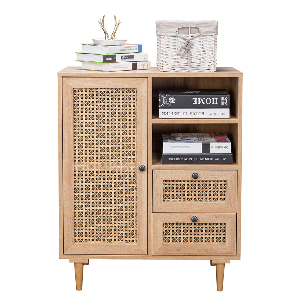 Delphi Rattan Buffet Sideboard Storage Cabinet Hallway Table With Drawers