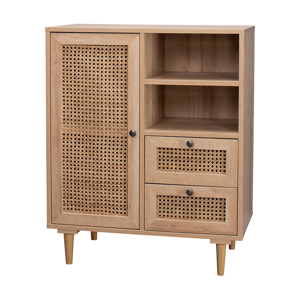 Delphi Rattan Buffet Sideboard Storage Cabinet Hallway Table With Drawers