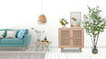 Load image into Gallery viewer, Delphi Rattan Buffet Sideboard Storage Cabinet Hallway Table With 2 Doors
