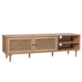 Load image into Gallery viewer, Delphi Rattan TV Stand Entertainment Unit With 2 Doors & Shelves
