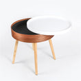 Load image into Gallery viewer, Fuzo Round Side Table With Serving Tray And Storage
