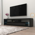 Load image into Gallery viewer, Modern TV Cabinet Living Room Furniture 200cm Black
