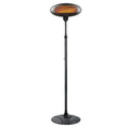 Load image into Gallery viewer, 2000W 2.1m Free Standing Adjustable Portable Outdoor Electric Patio Heater Black
