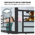 Load image into Gallery viewer, Kingston Slumber Metal Single over Double Bunk Bed Frame, Dark Matte Grey

