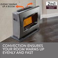 Load image into Gallery viewer, Natural Gas Heater Portable Floor Flueless
