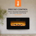 Load image into Gallery viewer, CARSON 100cm Electric Fireplace Heater Wall Mounted 1800W Stove with Log Flame Effect
