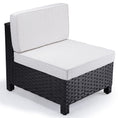 Load image into Gallery viewer, LONDON RATTAN 1pc Sofa Outdoor Furniture Setting - Steel Frame Garden Lounge
