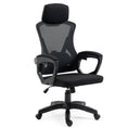 Load image into Gallery viewer, FORTIA Ergonomic Office Desk Chair, Height Adjustable Lumbar Support, Mesh Fabric, Headrest, Black
