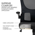 Load image into Gallery viewer, FORTIA Ergonomic Mesh Office Chair Computer Seat Adjustable Recline, Black
