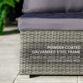 Load image into Gallery viewer, LONDON RATTAN 4 Piece 3 Seater Modular Outdoor Lounge Setting incl. Coffee Table, Grey
