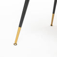 Load image into Gallery viewer, Mano 2x Velvet Dining chairs with Metal Legs-Black
