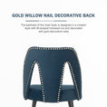 Load image into Gallery viewer, Mano 2x Velvet Dining chairs with Metal Legs-Blue

