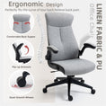 Load image into Gallery viewer, High Back Office Chair -Grey
