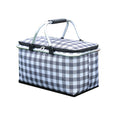 Load image into Gallery viewer, Kiliroo Insulated Picnic Basket 25L, Large Capacity Max Load Up to 15kg, Grey
