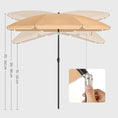 Load image into Gallery viewer, SONGMICS Beach Umbrella Portable Octagonal Polyester Canopy Taupe
