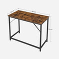 Load image into Gallery viewer, VASAGLE Computer Desk Rustic Brown and Black

