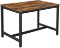 Load image into Gallery viewer, VASAGLE Dining Kitchen Table Metal Frame Rustic Brown and Black
