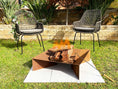 Load image into Gallery viewer, Steel Rustic Fire Pit with Ash Tray BBQ Heater Charcoal Wood Portable Cooking Outdoor

