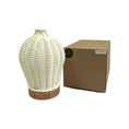 Load image into Gallery viewer, Essential Oil Aroma Diffuser and Remote - 100ml Rattan White Mist Humidifier
