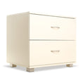 Load image into Gallery viewer, Sarantino Bedside Table Cabinet Storage Chest 2 Drawers Lamp Side Nightstand White
