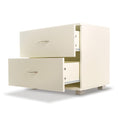 Load image into Gallery viewer, Sarantino Bedside Table Cabinet Storage Chest 2 Drawers Lamp Side Nightstand White
