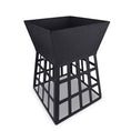 Load image into Gallery viewer, Fire Pit BBQ Grill Portable Square Cooking Camping Brazier Reversible Stand Backyard
