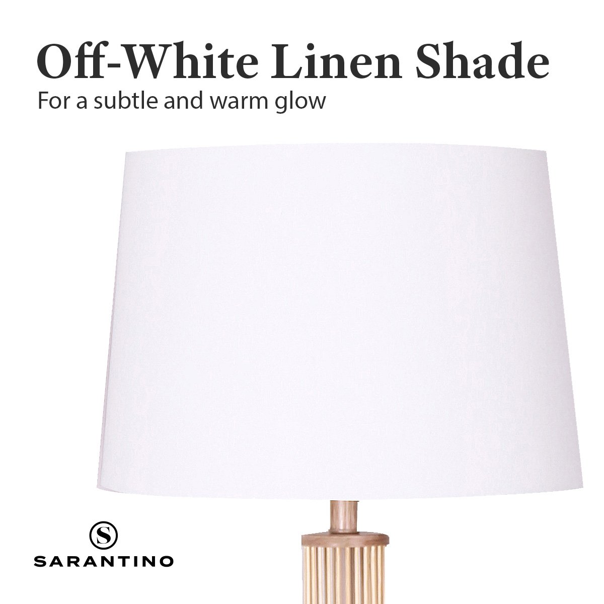 Liv Rattan Floor Lamp With Off-White Linen Shade by Liv
