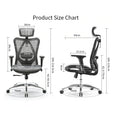 Load image into Gallery viewer, Sihoo M57 Ergonomic Office Chair, Computer Chair Desk Chair High Back Chair Breathable,3D Armrest and Lumbar Support Grey without Footrest
