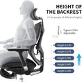 Load image into Gallery viewer, Sihoo Ergonomic Office Chair V1 4D Adjustable High-Back Breathable With Footrest And Lumbar Support Grey
