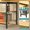 Load image into Gallery viewer, Book Storage Computer Table Desk  Student Study Home Office Workstation with Bookshelf
