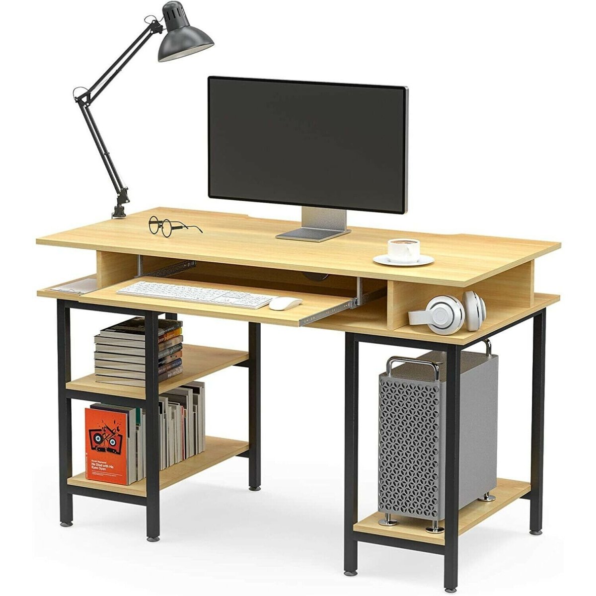 Storage Computer Tabel Book Storage Computer Table Desk Student Study Home Office Workstation ...