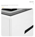 Load image into Gallery viewer, Smart Bedside Tables Finger Print Lock Side 3 Drawers Wireless Charging USB Nightstand LED  AU
