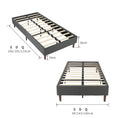 Load image into Gallery viewer, Bed Frame Mattress Foundation (Dark Grey) - Single
