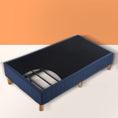 Load image into Gallery viewer, Metal Bed Frame Mattress Foundation Blue - Single
