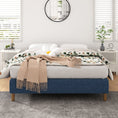 Load image into Gallery viewer, Metal Bed Frame Mattress Foundation Blue - Single
