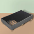 Load image into Gallery viewer, Metal Bedframe Mattress Foundation (Dark Grey) - Double
