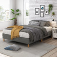 Load image into Gallery viewer, Metal Bedframe Mattress Foundation (Dark Grey) - King
