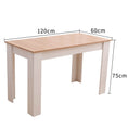 Load image into Gallery viewer, Dining Table Rectangular Wooden 120M-Wood&White

