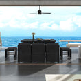 Load image into Gallery viewer, Bali 11 Piece Outdoor Dining Set-Black
